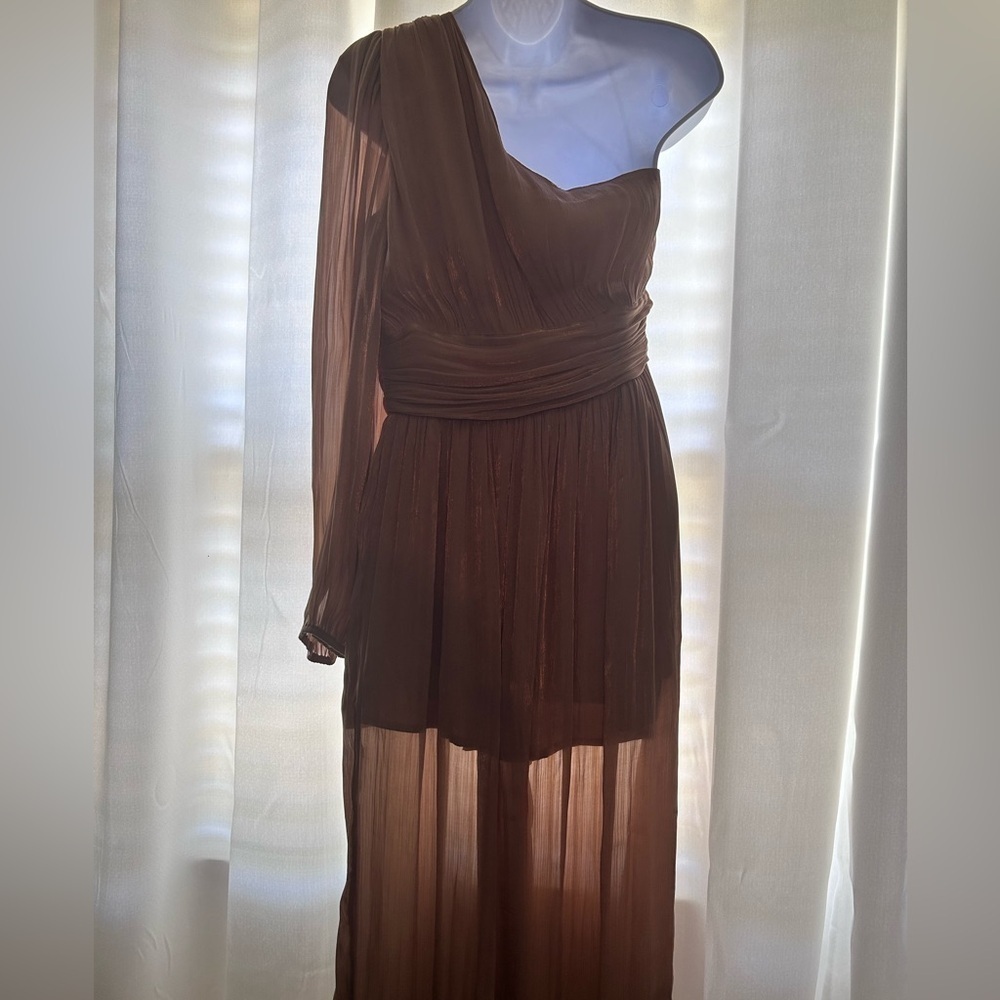 Anthropologie one shoulder jumpsuit - Picture 6 of 6